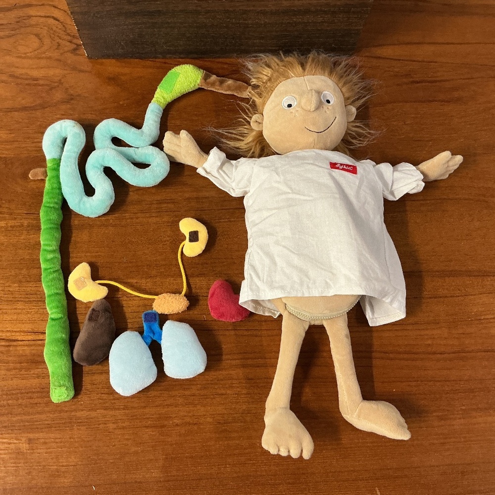Sigikid The Little Patient Zip Organ Anatomy Doll Plush